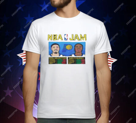 Indiana Pacers Nba Jam Haliburton And Mathurin T-Shirt
