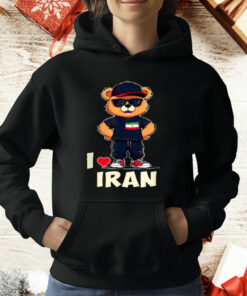 Iranian Flag Teddy Bear I Love Iran T-Shirt