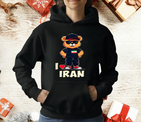 Iranian Flag Teddy Bear I Love Iran T-Shirt