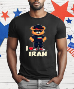 Iranian Flag Teddy Bear I Love Iran T-Shirt