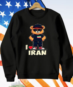 Iranian Flag Teddy Bear I Love Iran T-Shirt