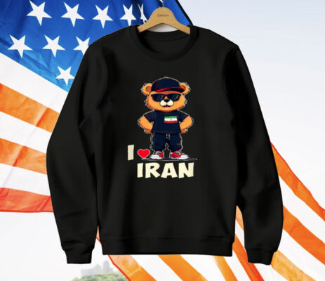 Iranian Flag Teddy Bear I Love Iran T-Shirt
