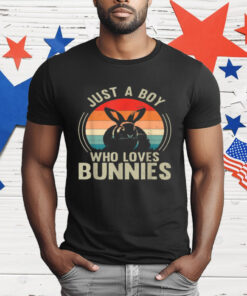 Just A Boy Who Loves Bunnies Rabbit Bunny Lover T-Shirt