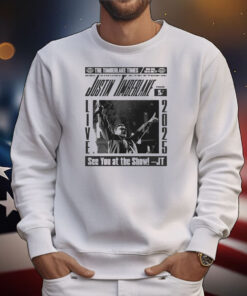 Justin Timberlake The Timberlake Times See You At The Show Live 2025 Newspaper Tour T-Shirt