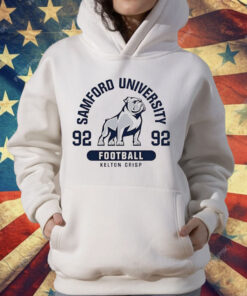 Kelton Crisp 92 Samford Bulldogs NCAA Football T-Shirt