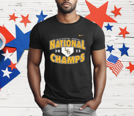 Lsu Tigers Nike 2025 Baseball National Champions T-Shirt