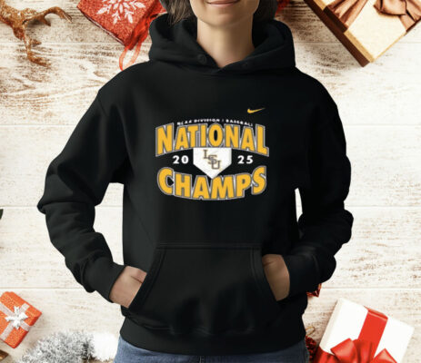 Lsu Tigers Nike 2025 Baseball National Champions T-Shirt