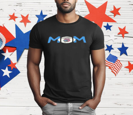 Mom Leopards Football T-Shirt