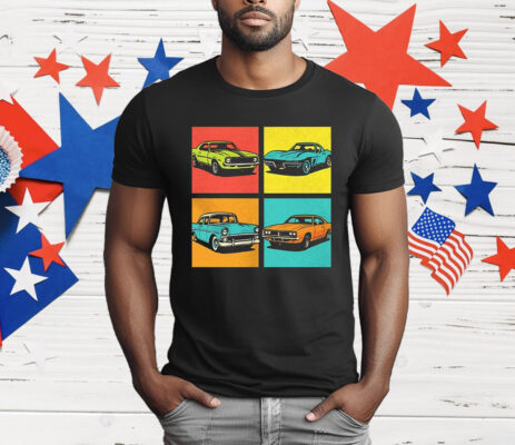 Muscle Cars Pop Art T-Shirt