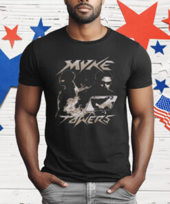 Myke Towers Fire Collage T-Shirt