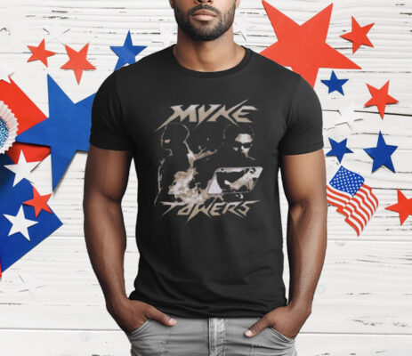 Myke Towers Fire Collage T-Shirt