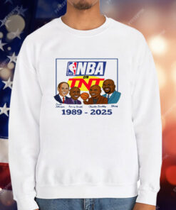 NBA On TNT Basketball TV Show 1989 2025 Caricatures Premium Youth T-Shirt