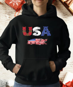 Pig American USA Flag 4th of July T-Shirt