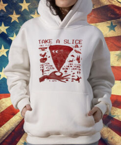 Pizza Take A Slice Free Pizza New York Secret Location T-Shirt