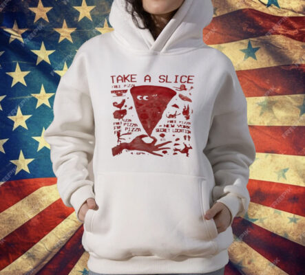 Pizza Take A Slice Free Pizza New York Secret Location T-Shirt