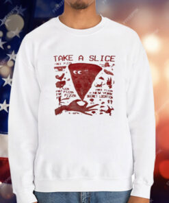 Pizza Take A Slice Free Pizza New York Secret Location T-Shirt