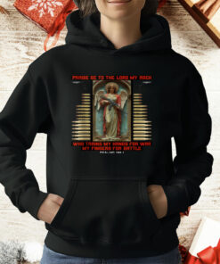 Psalms 144 1 The Lord My Rock Metalhead Moshpit Metal T-Shirt