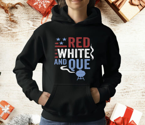 Red White and Que Patriotic BBQ Gifts Premium T-Shirt