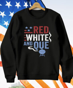 Red White and Que Patriotic BBQ Gifts Premium T-Shirt