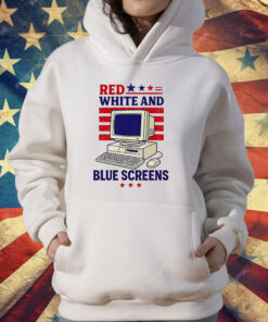 Red White And Blue Screens T-Shirt