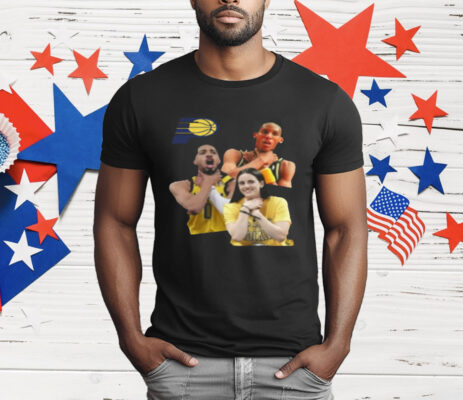 Reggie Miller Tyrese Haliburton Caitlin Clark Choke T-Shirt