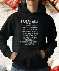 Retro I Am An Ally I'm Not Gay Bisexual Or Trans T-Shirt
