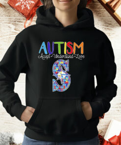 Seattle Mariners Autism Accept Understand Love T-Shirt