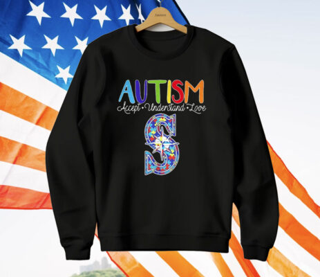 Seattle Mariners Autism Accept Understand Love T-Shirt