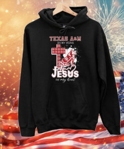 Texas A&M Aggies In My Veins Jesus In My Heart Mascot T-Shirt
