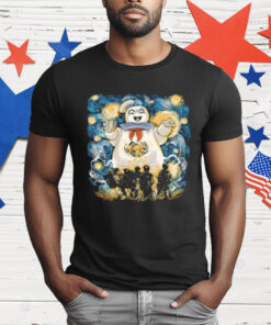 The Ghostbusters Battling The Stay Puft Marshmallow Man T-Shirt
