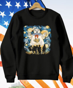 The Ghostbusters Battling The Stay Puft Marshmallow Man T-Shirt