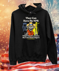 They Can Have My Npor In Depth Reporting When They Pry It From My Cold Dead Fingers Wdet Detroit Fundraiser T-Shirt