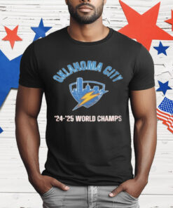 Thunder Champs 2025 Okc Basketball World T-Shirt