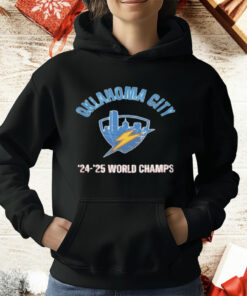 Thunder Champs 2025 Okc Basketball World T-Shirt