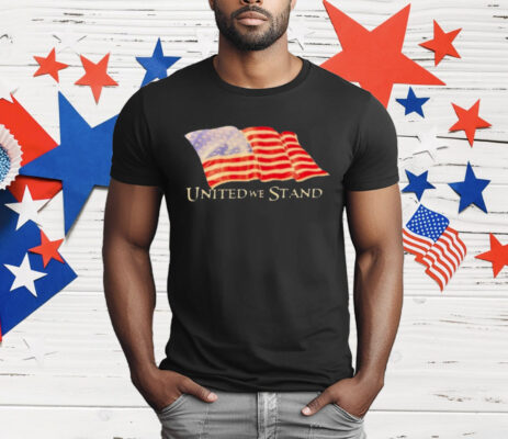 United We Stand USA Flag Retro T-Shirt