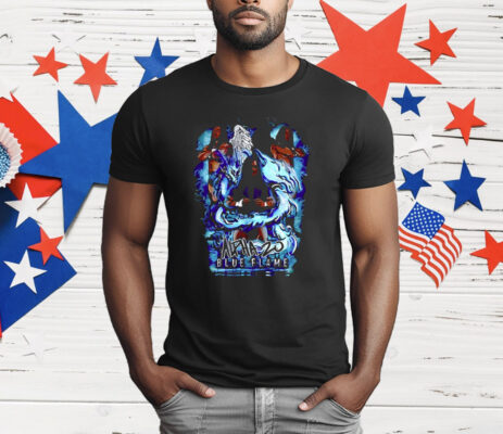 Alpha Zo Blue Flame Man In The Mirror T-Shirt