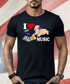 Camiseta I Love Music Dog 2 Shirt