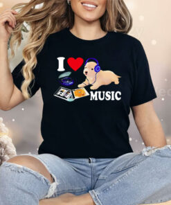 Camiseta I Love Music Dog 2 Shirt