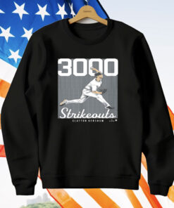Clayton Kershaw 3000 Strikeouts Los Angeles Baseball T-Shirt