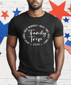 Family Trip Vacation 2025 Matching Summer Group T-Shirt