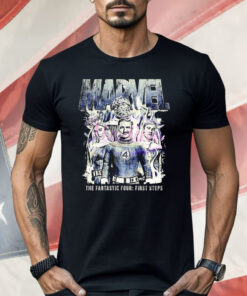Fantastic Four First Steps Marvel Disneyland Superhero Comic Shirt