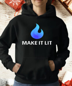 Flame Logo MAKE IT LIT T-Shirt