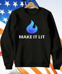 Flame Logo MAKE IT LIT T-Shirt