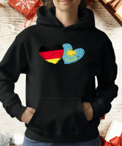 Germany Kazakhstan Flag Heart German Kazakh Friendship T-Shirt