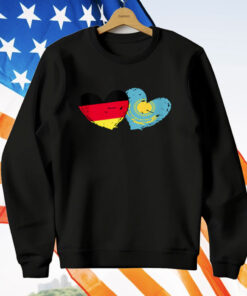 Germany Kazakhstan Flag Heart German Kazakh Friendship T-Shirt