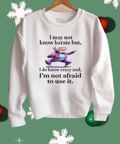 I May Not Know Karate But I Do Know Crazy Shirt