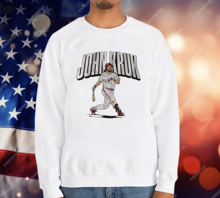 John Kruk Philadelphia Phillies Slugger Swing T-Shirt