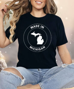Made In Michigan Map Shirt