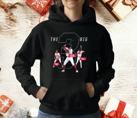 Marcelo Mayer Kristian Campbell Roman Anthony The Big 3 Red Sox T-Shirt
