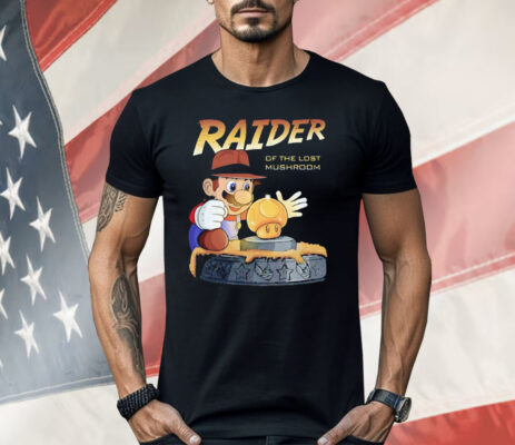 Mario Indiana Jones Raider Of The Lost Mushroom Shirt